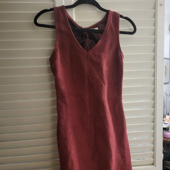 Mini Red/Brown Box Dress Hollister Size 1 - Picture 1 of 5